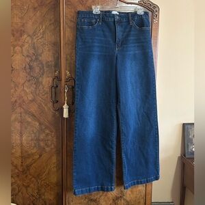 Blue Wide-Leg Jeans size 14